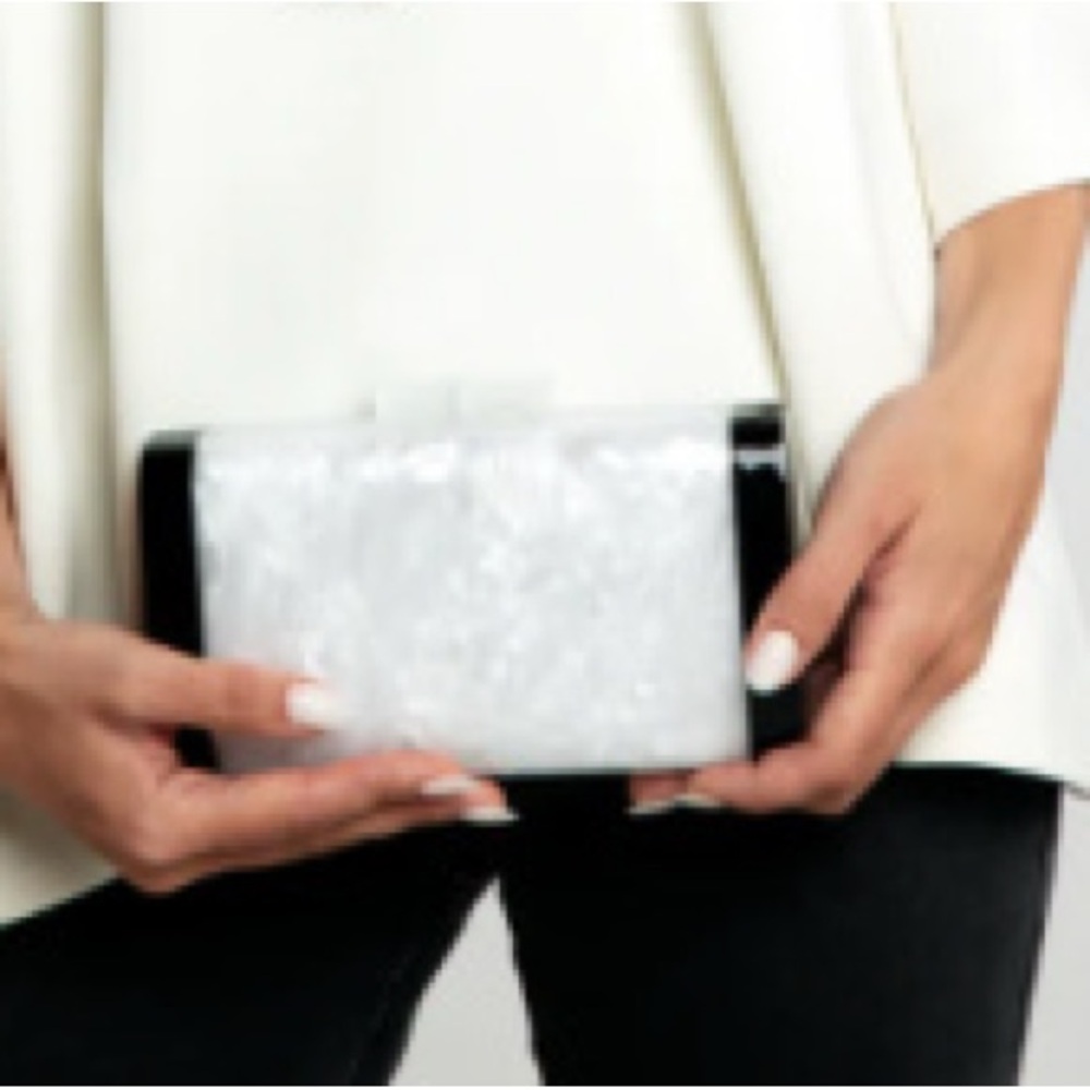 NWOT Sea Lily Mother Of Pearl Clutch - Picture 2 of 7